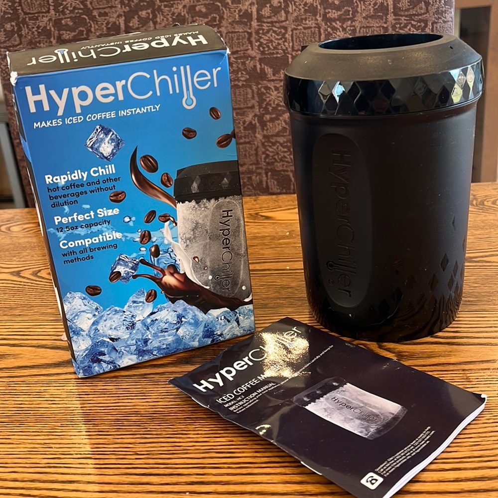 Hyperchiller for iced coffee wine whiskey